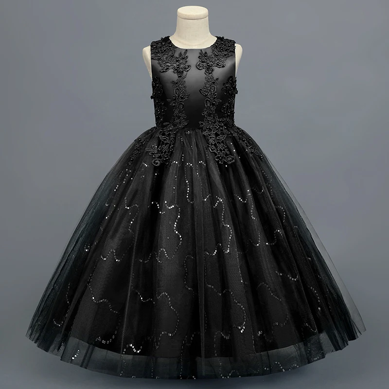 Vestido Longo de Casamento Infantil Elegância e Charme Vestido de Princesa para Ocasiões Especiais Design Exclusivo Perfeito para Festas e Bodas. — foto 28