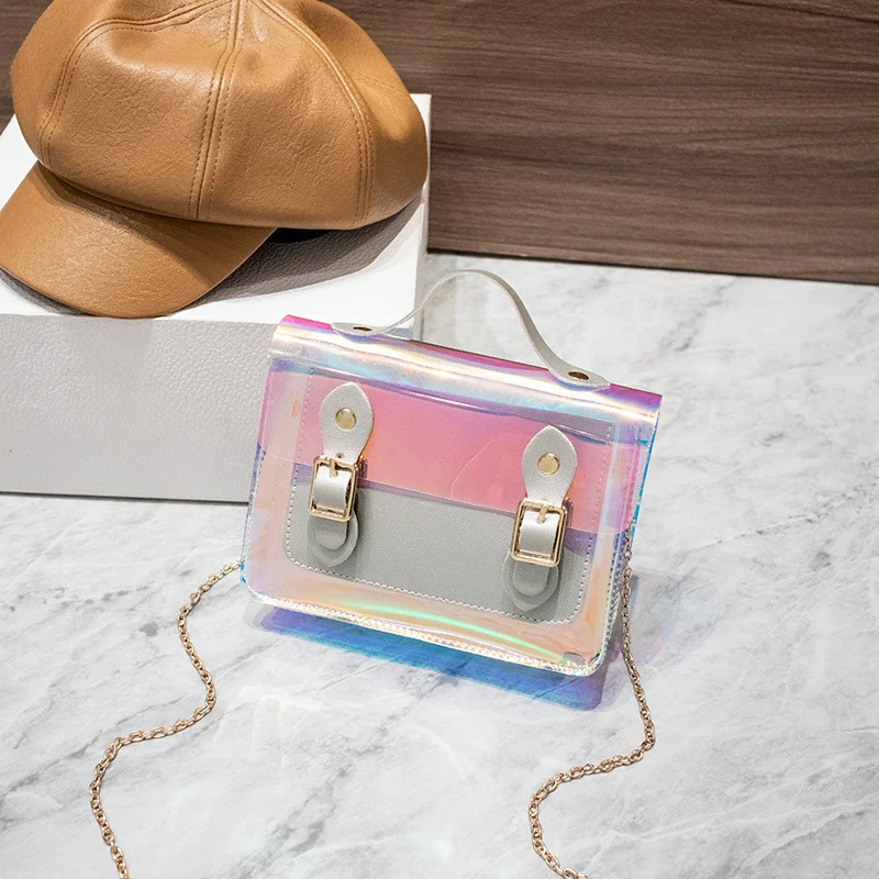 Title 8, Ladies Double Buckle Sequined Small Square Bag,...
