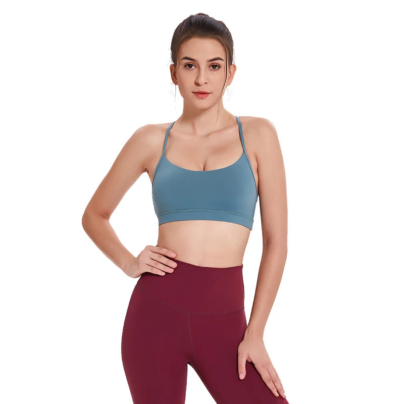 Reggiseno fitness yoga da corsa push up incrociato sulla schiena — foto 5