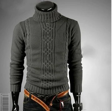 Title 4, Twisted mens turtleneck sweater for ultimate w...