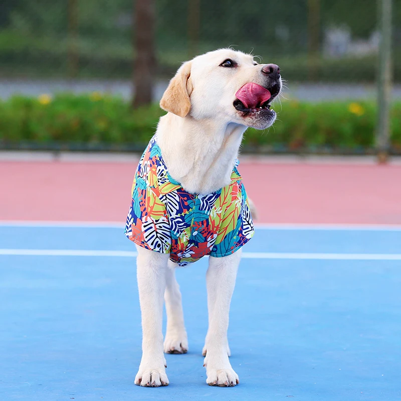 Summer Thin Hawaiian Shirt for Large Dogs, Teddy, Bichon, Pomeranian, Jarre, Aero Bull, Cat & Dog Pet Clothes, Lightweig — photo 5