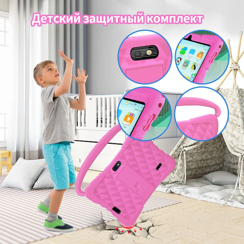 Tablet Android Inteligente Infantil 7 Polegadas Tutor Educacional Tela Sensível ao Toque Jogos e Aplicativos Ferramenta de Aprendizagem Divertida — foto 5