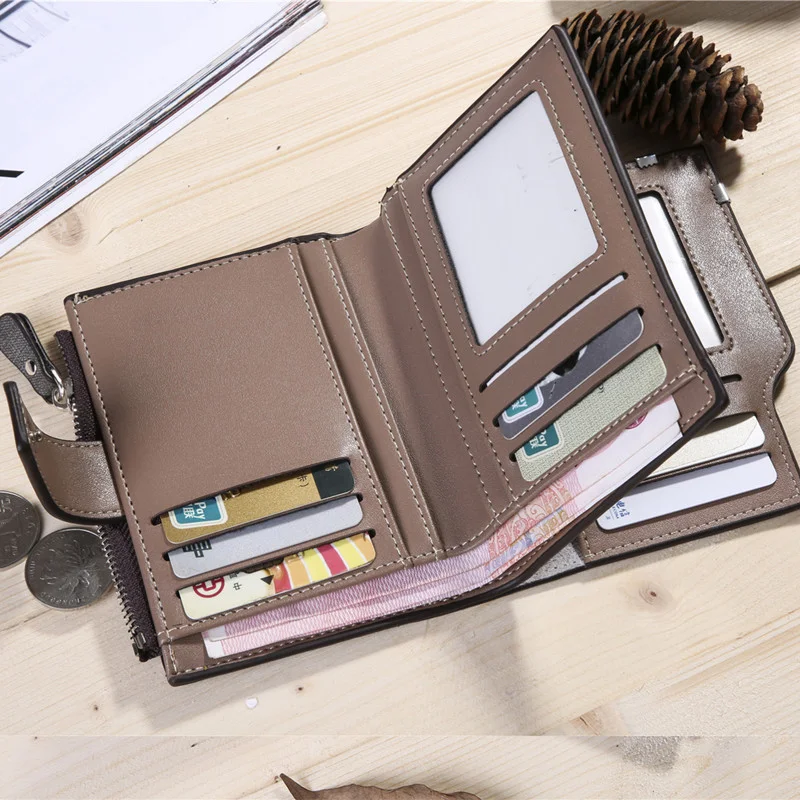 Title 1, Business Multi-Function Multi-Card Tri-Fold Wal...