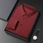 Nova camiseta masculina de manga longa, cor lisa. Perfeita para um visual casual e confortável. Ideal para diversas ocasiões, versátil e estilosa. — foto 13