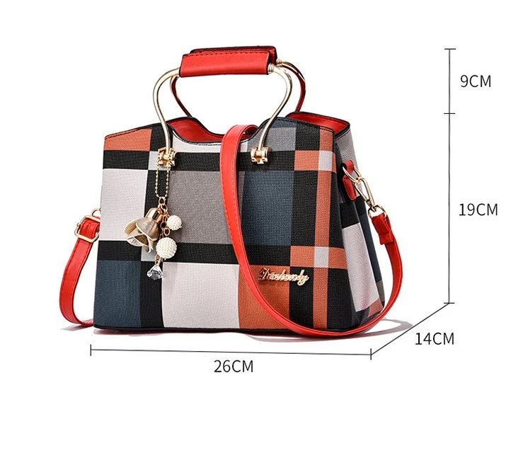Elegante borsa a mano da donna, grande capacità e design alla moda, perfetta per trasportare tutto l'essenziale con stile e comodità, ovunque. — foto 11