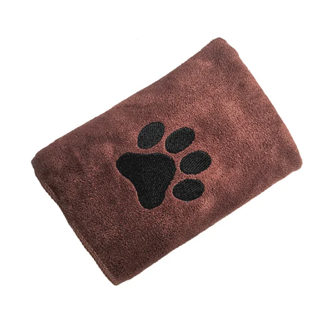 Toalha de banho de secagem rápida para cães e gatos, macia e absorvente, em fleece coral para animais de estimação, pós-banho perfeito. — foto 14