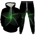 Novo conjunto de duas peças solto com impressão 3D, estilo moderno e confortável, ideal para um visual casual e descontraído, perfeito para o dia a dia. — foto 10