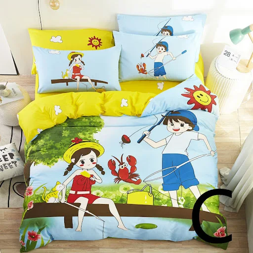 Title 3, Cute Cartoon Childrens Bedding Set featuring b...