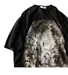 T-shirt a maniche corte con stampa teschio angelo, perfetto per un look casual e alla moda, tessuto morbido e confortevole. — foto 2