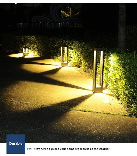Title 9, Square Outdoor Waterproof LED Lawn Lamp for Cou...