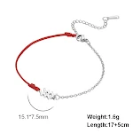 Pulseira de corda encerada em aço inoxidável com constelações do zodíaco, estilo celestial, durável e presente ideal. — foto 12