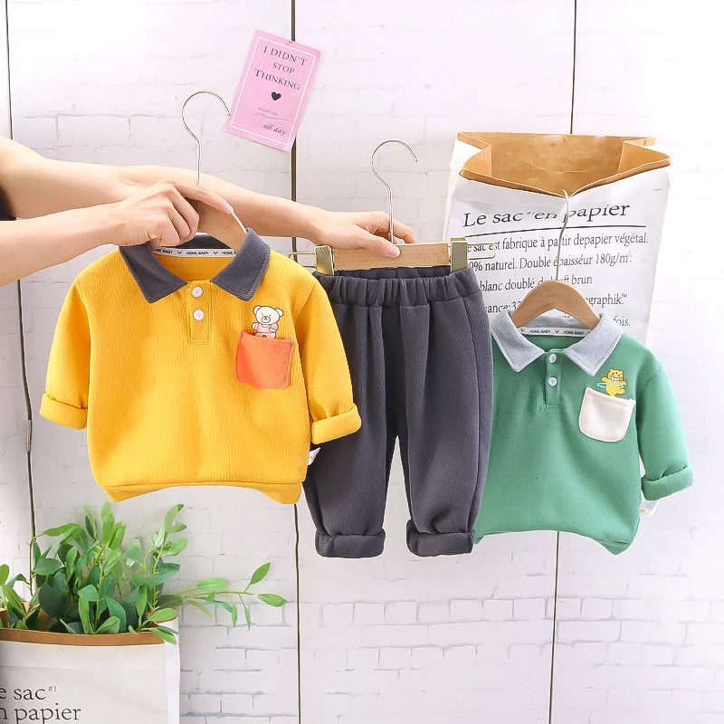 Title 13, Completo due pezzi per bambini, maglione a mani...