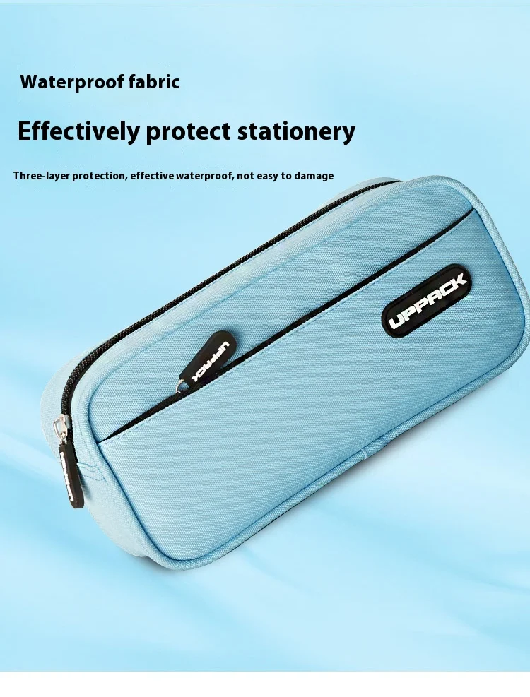 Title 8, Double Layer Pencil Case with Large Capacity an...