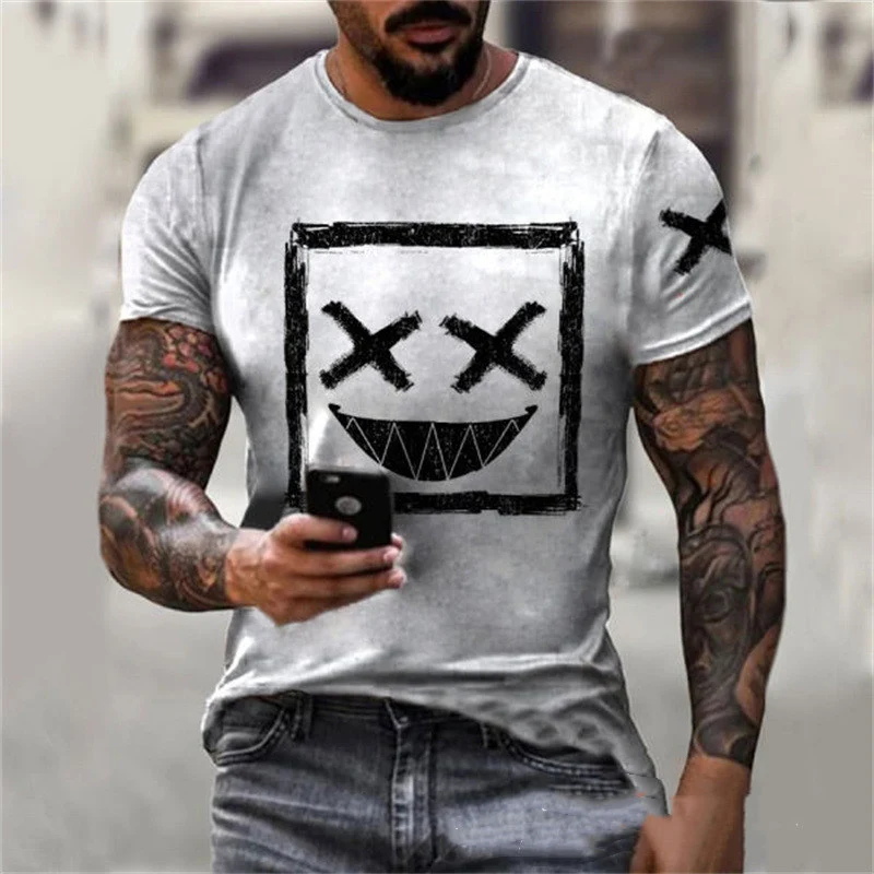 Camisa Double XT masculina de verão, estilo dominante e solta. Casual ideal para homens europeus e americanos, conforto e modernidade. — foto 10