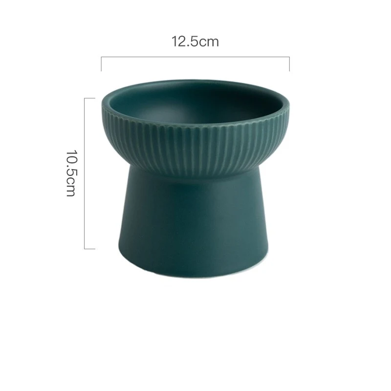 Title 5, High Foot Neck Protection Ceramic Cat Bowl for ...