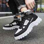 Neue hohe Freizeitschuhe für Herren, ideal für Arbeit und Alltag. Bequemer Tragekomfort, stylisches Design für jeden Anlass. — foto 5