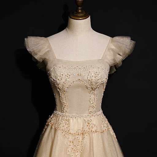 Title 3, Vestido de banquete feminino luxo leve e sofist...