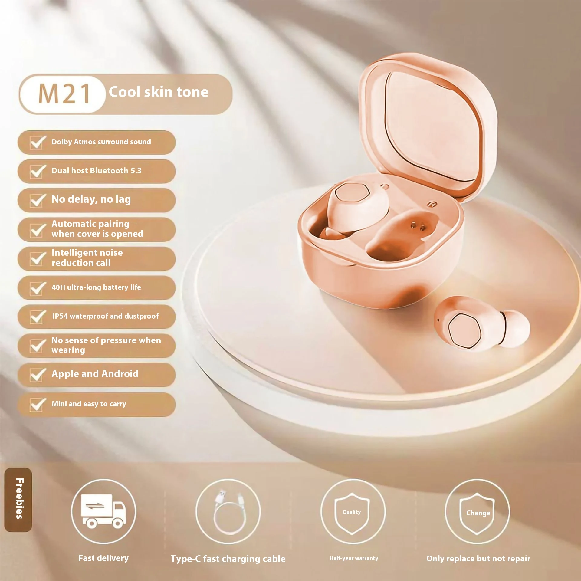 Compact Portable Sports Music Headset. Enjoy your music while exercising. Experience freedom and comfort, perfect for ru — photo 2