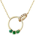 Colar Pingente Micro Luxo Criativo Jade Clavicle, fashion e all-match, perfeito para adicionar um toque de elegância e sofisticação ao seu visual. — foto 2