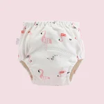 Fraldas de pano para bebês que aprendem a usar o penico. Treinamento mais fácil com fraldas reutilizáveis, macias e absorventes para bebês felizes. — foto 5