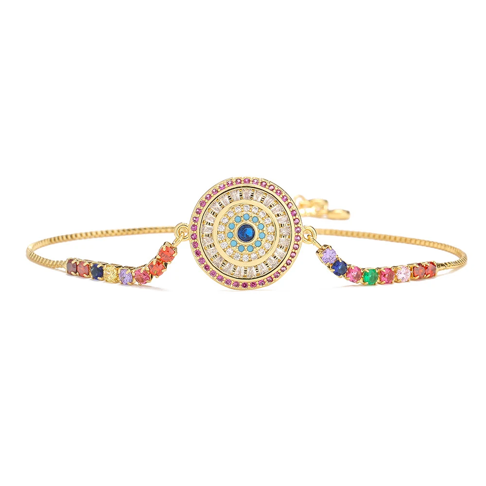 Title 1, Pulseira feminina de cores mistas, estilo europ...