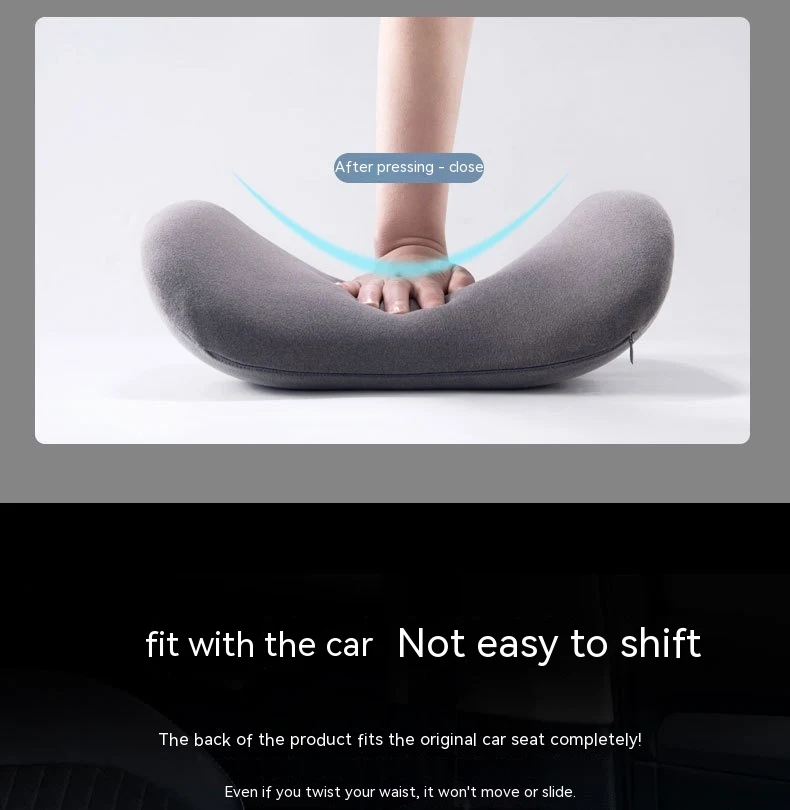 Cojín de respaldo para coche y almohada lumbar para comodidad y soporte en viajes largos. Reduce el dolor de espalda y mejora la postura. — foto 21