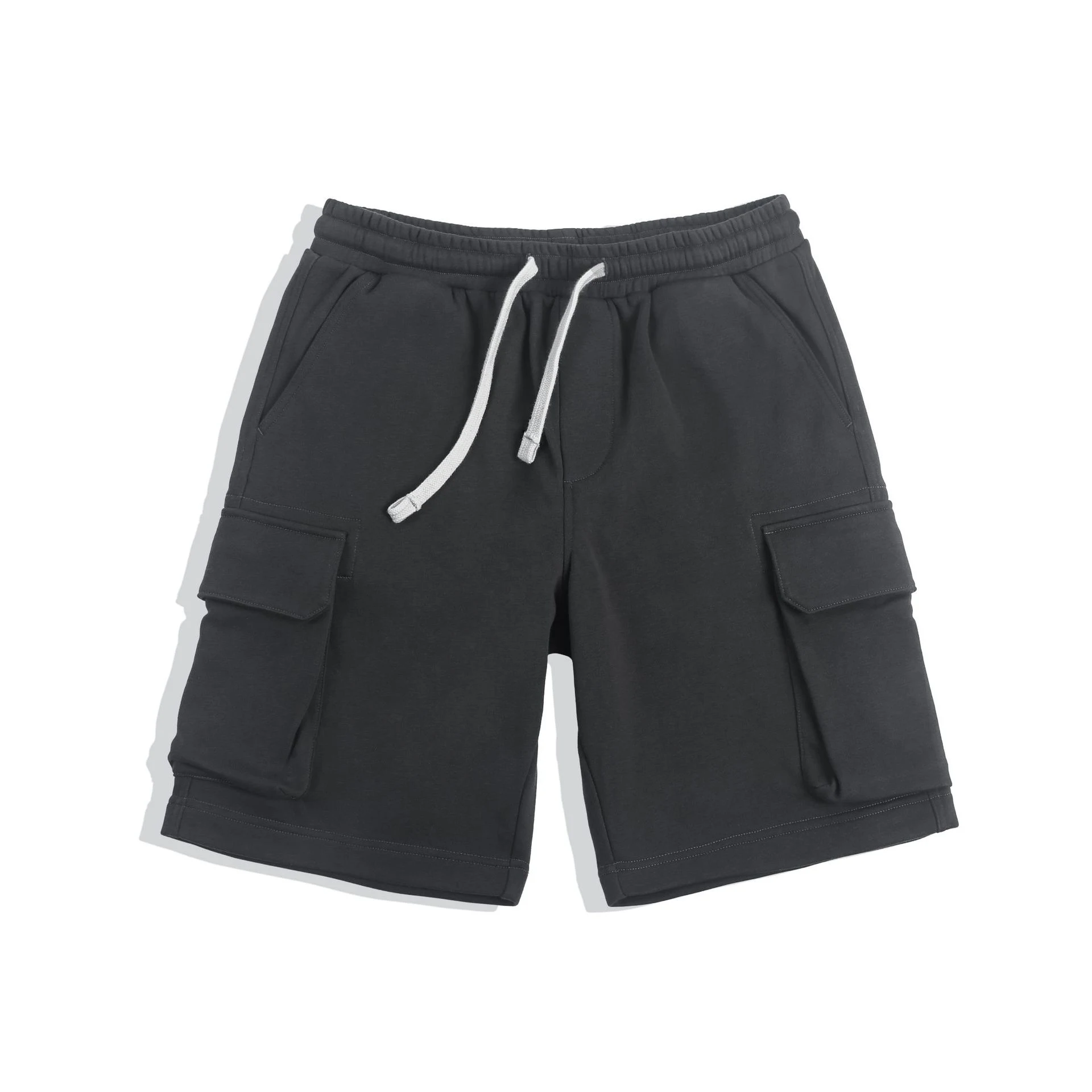 Title 5, Solid Color Pants Loose Drawstring Elastic Wais...