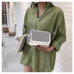 Rhinestone small square bag, a stylish and sparkling accessory for women, perfect for evenings out and special occasions — photo 4