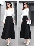 Dick wollene Rock für Damen. Hält warm und sieht elegant aus. Perfekt für kalte Tage und stilvolle Outfits. — foto 8