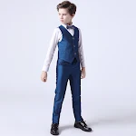 Terno infantil de duas peças para performance. Conforto e elegância para apresentações, festas e eventos especiais. Design sofisticado e moderno. — foto 5