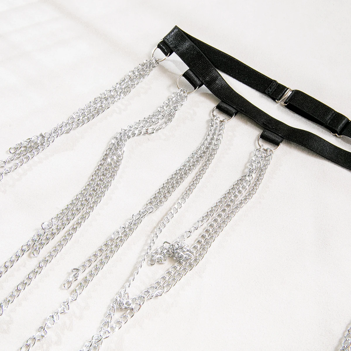 Title 7, Conjunto de lingerie sexy com rede de corrente ...