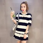 Striped black