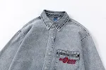 Washed Old Cowboy Shirt Coat Men's Street – Durable and Stylish, Perfect for Everyday Wear, Classic Design with a Modern — photo 12