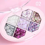 Creative Seven Color Glitter Powder Eyeshadow Palette for stunning eye looks. Create vibrant, expressive makeup with shi — photo 8
