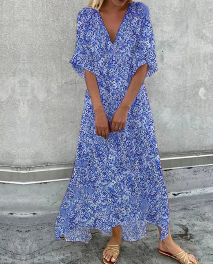 Casual strandjurk met split voor dames. Licht en luchtig voor de zomer. Perfect voor strand, vakantie en een relaxte, comfortabele look. — foto 4