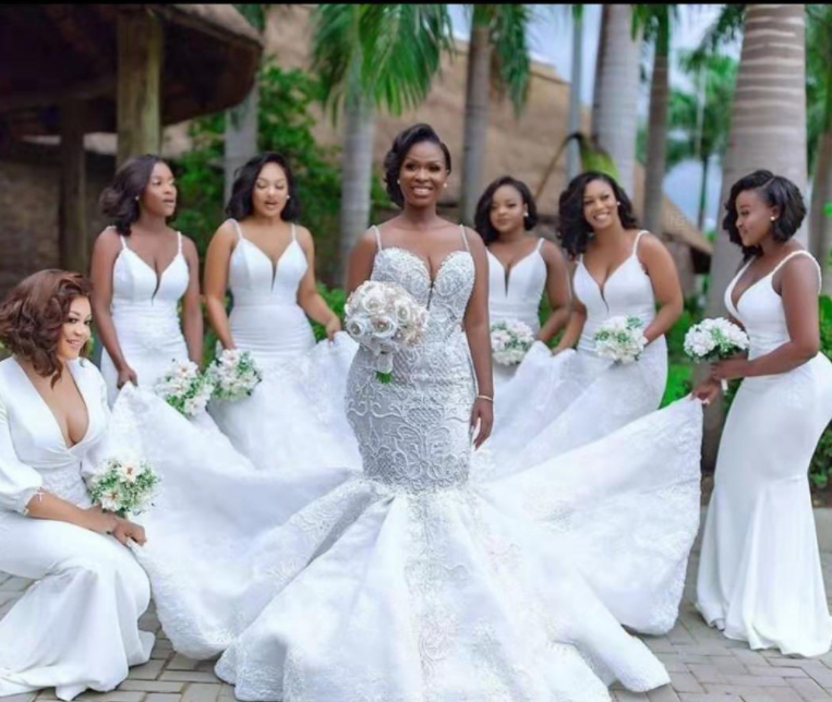 Title 4, African mermaid cutout lace wedding dress – an ...