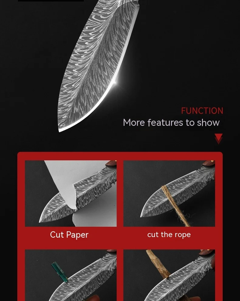 Title 5, Outdoor Survival Integrated Camping Handle Meat...