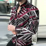 Camisa Masculina Casual Manga Longa Estampada Conforto e Estilo para o Dia a Dia Perfeita para um Visual Moderno e Despojado Ideal para Diversas Ocasiões — foto 10