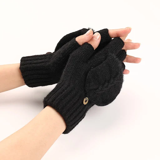 Title 30, Womens Wool Fingerless Gloves Warm Fashionable...