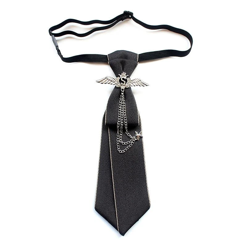 Gravata borboleta masculina formal, acessório unissex, estilo universitário japonês e coreano, ideal para trabalho e eventos formais. — foto 6