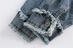 National Style Burrs Washed Denim Jacket with Stitching. Get a classic and comfortable denim look with this durable and — photo 15