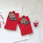 Creative Christmas Print Women's Cartoon Straight Socks — photo 3