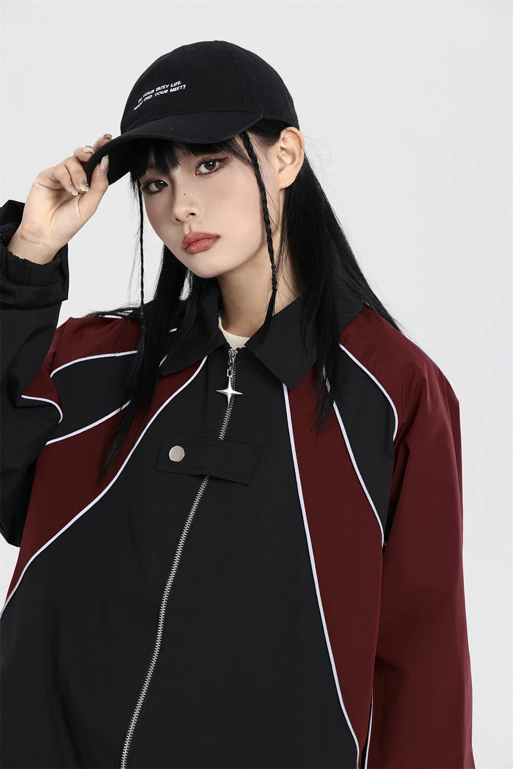 Title 15, Mens Street Fashion Design Stitching Contrast ...
