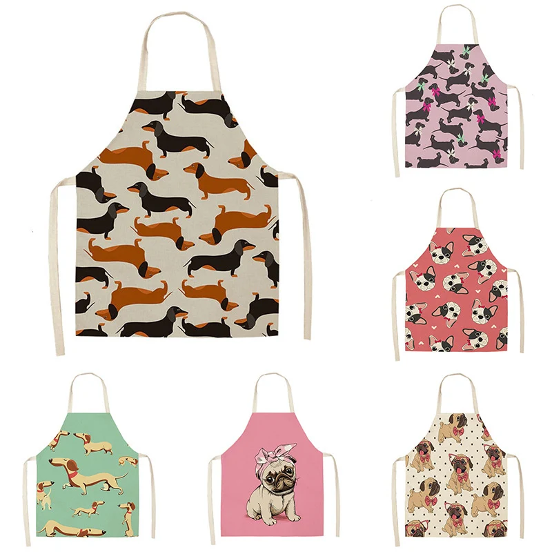 Adult and children's cotton and linen apron. Breathable, comfortable and durable, perfect for cooking and baking togethe — photo 1