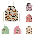 Adult and children's cotton and linen apron. Breathable, comfortable and durable, perfect for cooking and baking togethe — photo 1