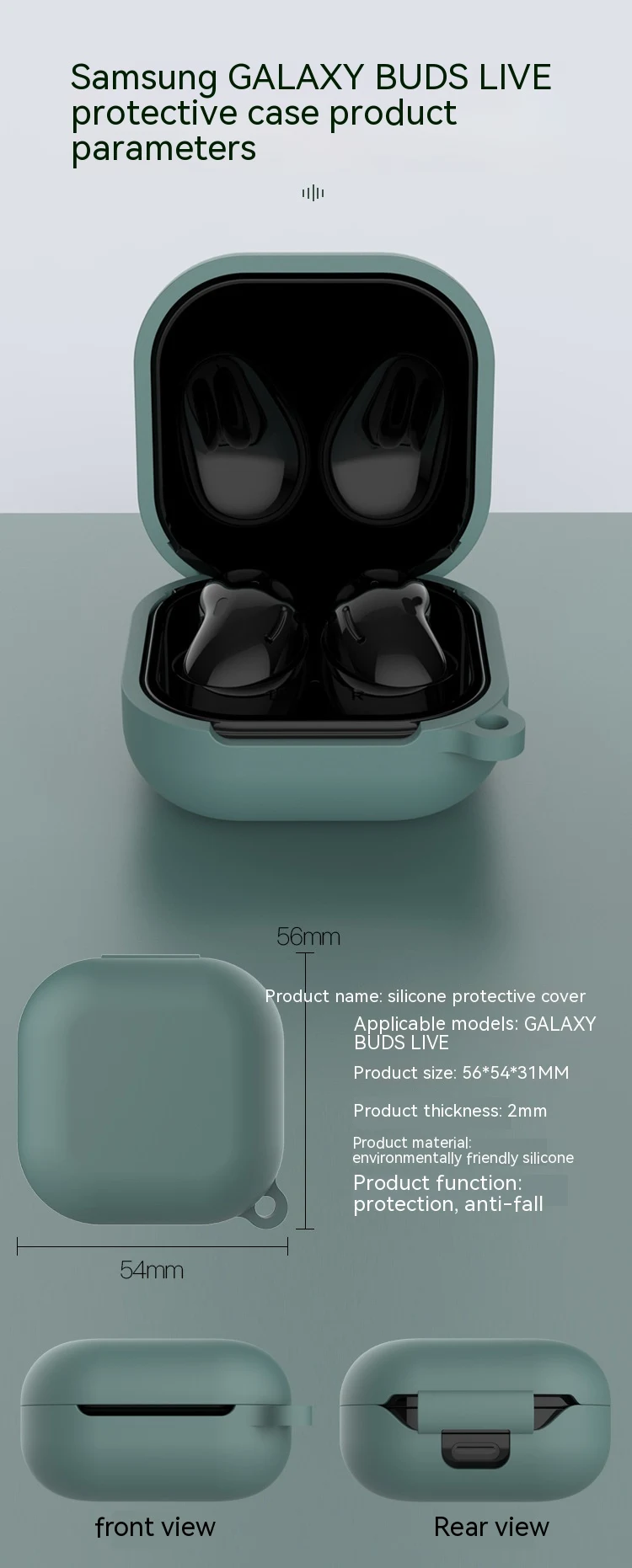 Title 18, Wireless Bluetooth Headset Protective Cover Kee...