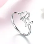 Anel de prata esterlina S925 com cachorro animal, um acessório elegante e durável para os amantes de cães. Um presente ideal e especial. — foto 3