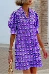 Damesmode casual overhemdjurk — foto 2
