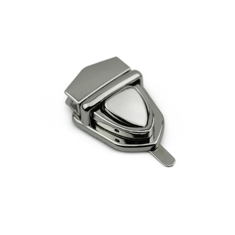 Triangle Box and Bag Hardware Accessories Die Casting Lock, provides secure closure, durability, and stylish design for — photo 3