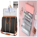 Grote reistas dames handtas opvouwbare koffer waterdichte kleding tassen, perfect voor reizen, veel capaciteit en handig. — foto 6